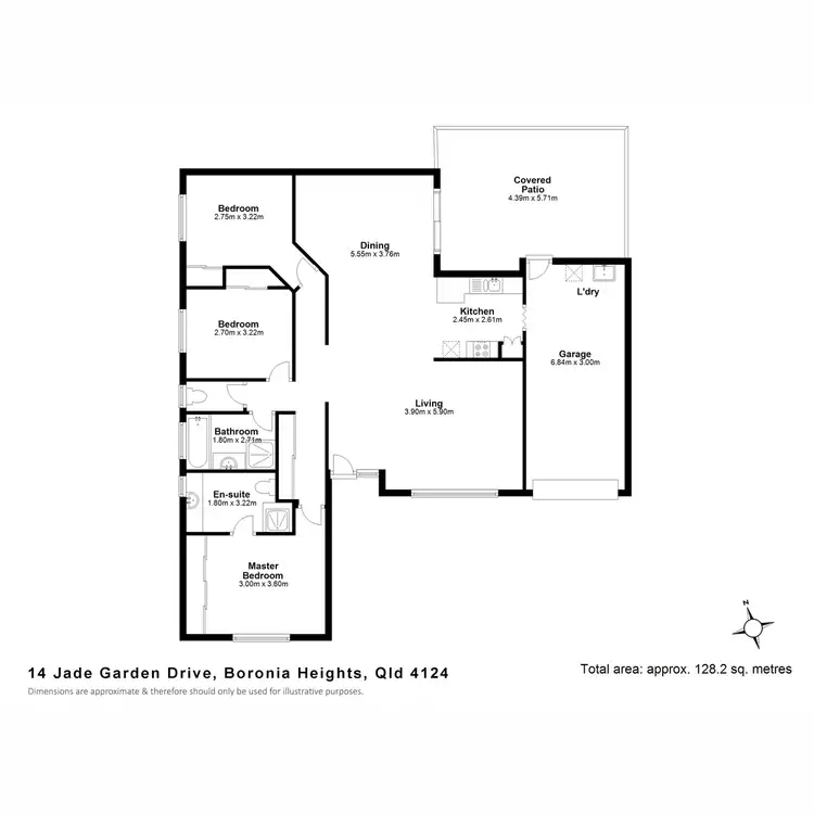 Floorplan of Homely house listing, 14 Jade Garden, Boronia Heights QLD 4124