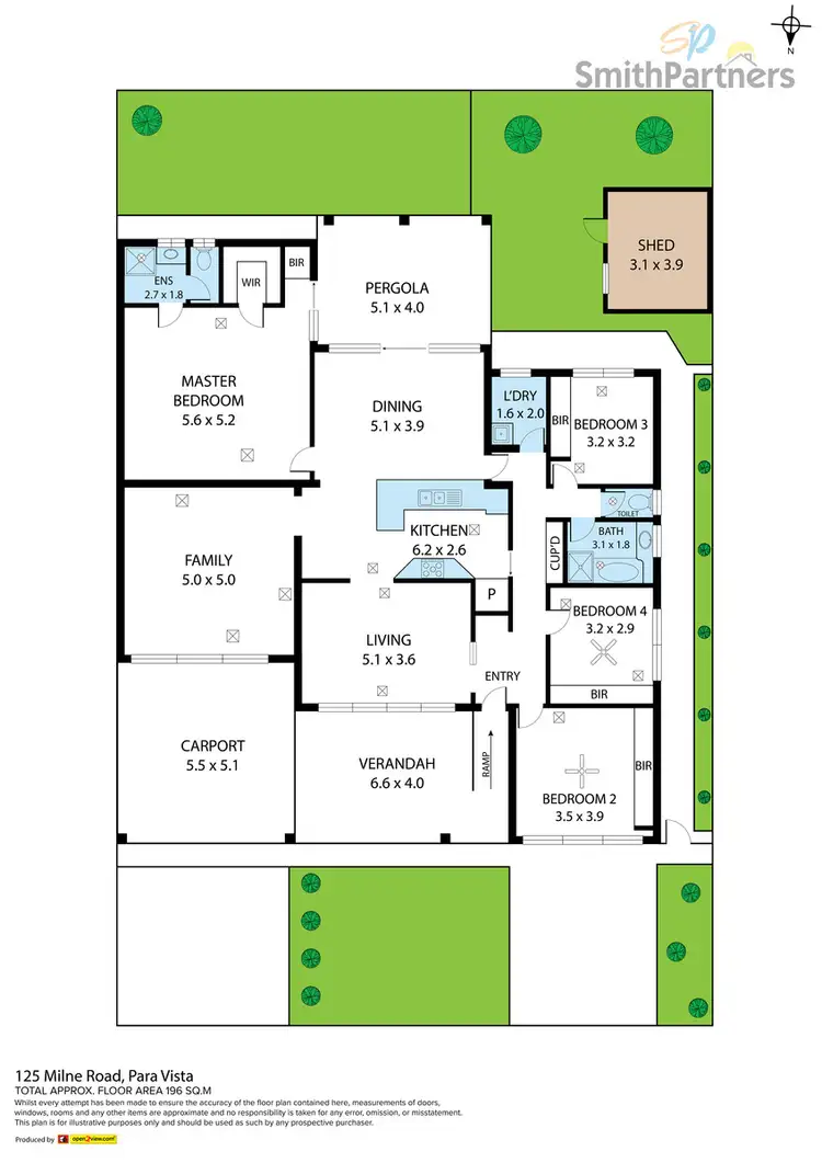 Floorplan of Homely house listing, 125 Milne Road, Para Vista SA 5093