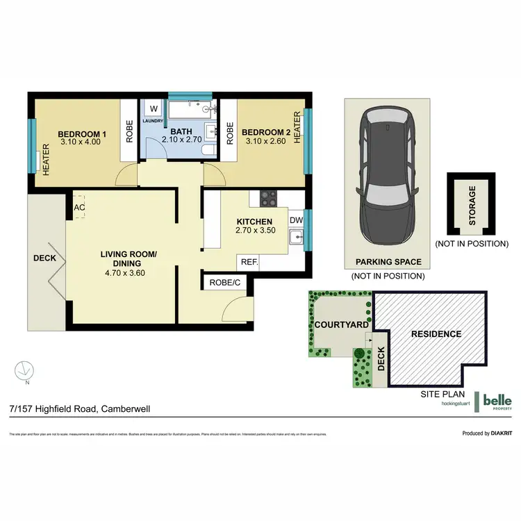 Floorplan of Homely apartment listing, 7/157 Highfield Road, Camberwell VIC 3124