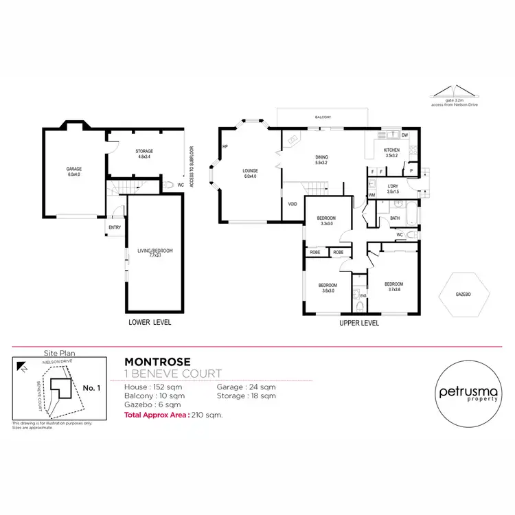 Floorplan of Homely house listing, 1 Beneve Court, Montrose TAS 7010