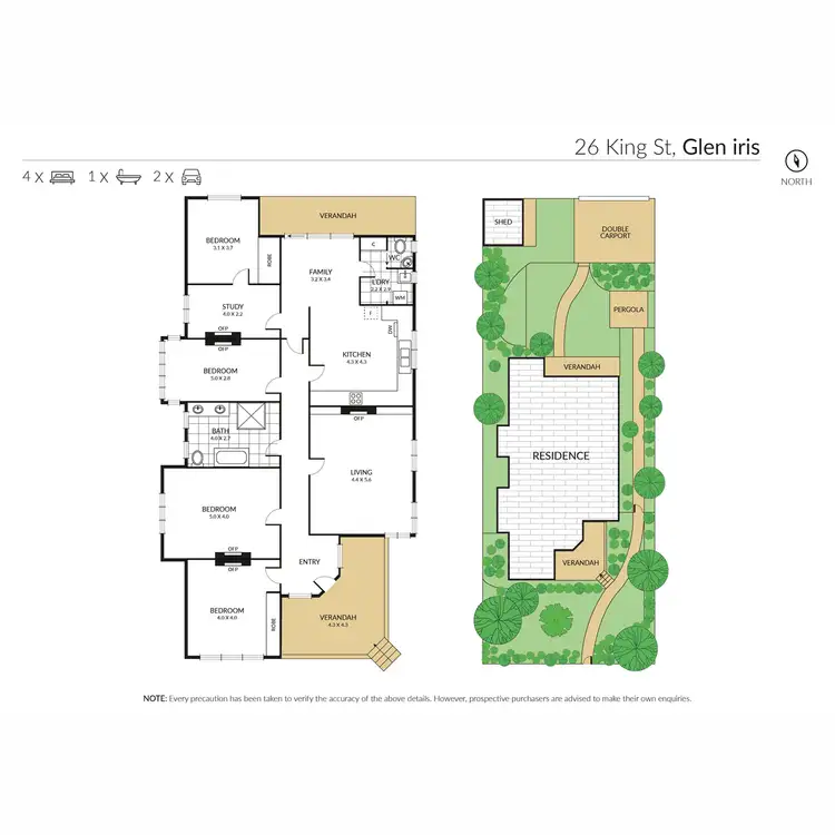 Floorplan of Homely house listing, 26 King Street, Glen Iris VIC 3146
