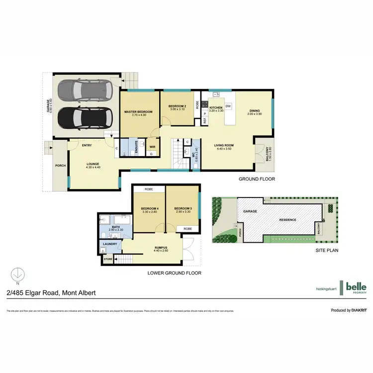 Floorplan of Homely townhouse listing, 2/485 Elgar Road, Mont Albert VIC 3127