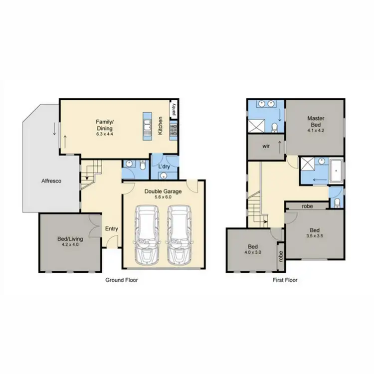 Floorplan of Homely townhouse listing, 87A Potton Avenue, Rosebud VIC 3939