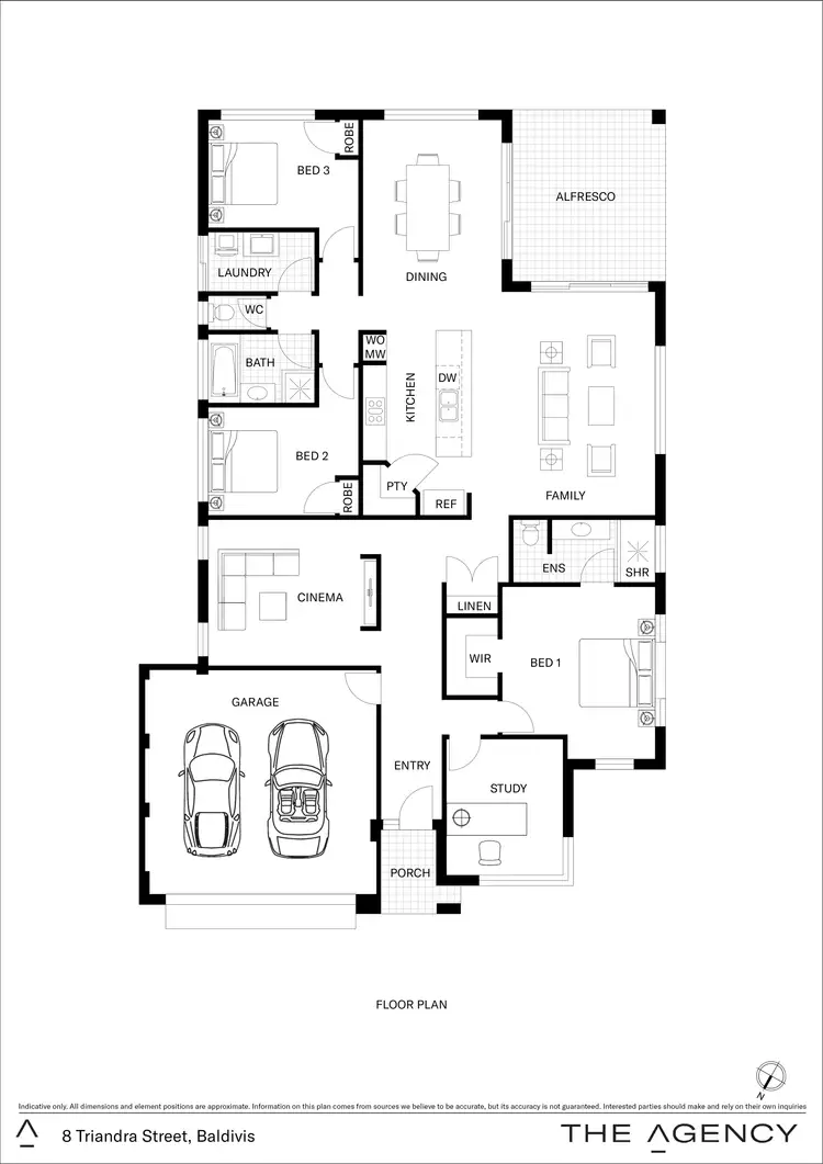 Floorplan of Homely house listing, 8 Triandra Street, Baldivis WA 6171