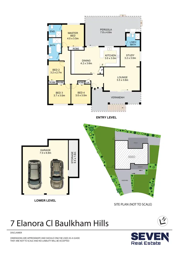 Floorplan of Homely house listing, 7 Elanora Close, Baulkham Hills NSW 2153