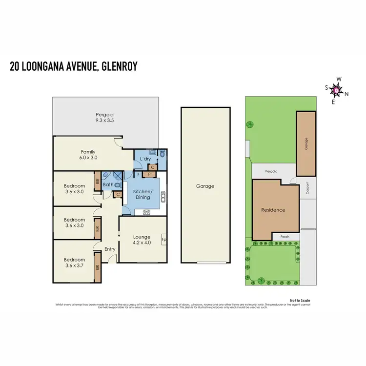 Floorplan of Homely house listing, 20 Loongana Avenue, Glenroy VIC 3046