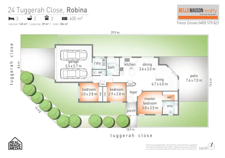 Floorplan of Homely house listing, 24 Tuggerah Close, Robina QLD 4226