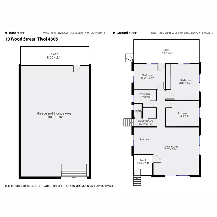 Floorplan of Homely house listing, 10 Wood Street, Tivoli QLD 4305
