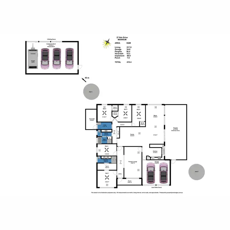 Floorplan of Homely house listing, 27 Ibis Drive, Mannum SA 5238
