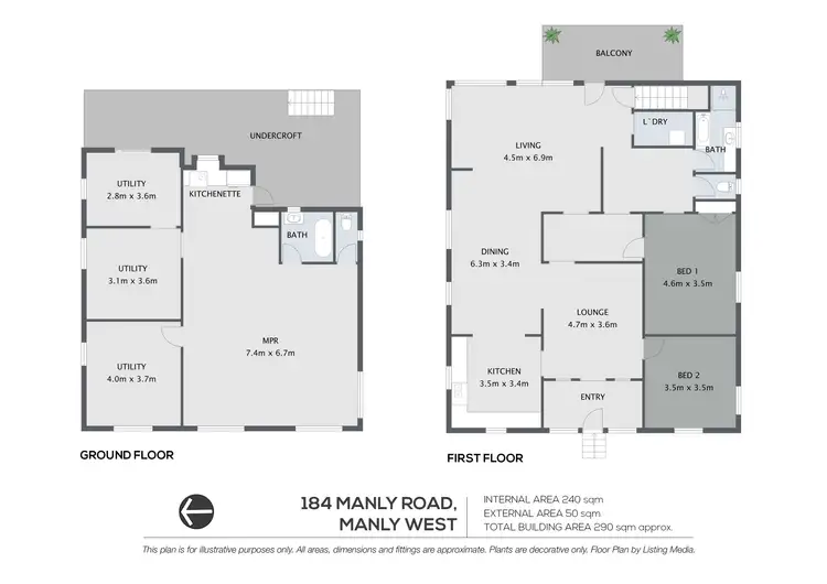 Floorplan of Homely house listing, 184 Manly Road, Manly West QLD 4179