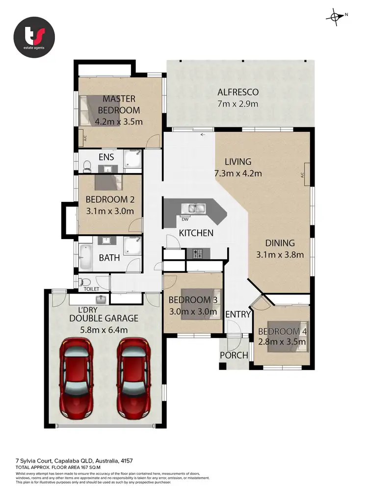 Floorplan of Homely house listing, 7 Sylvia Court, Capalaba QLD 4157
