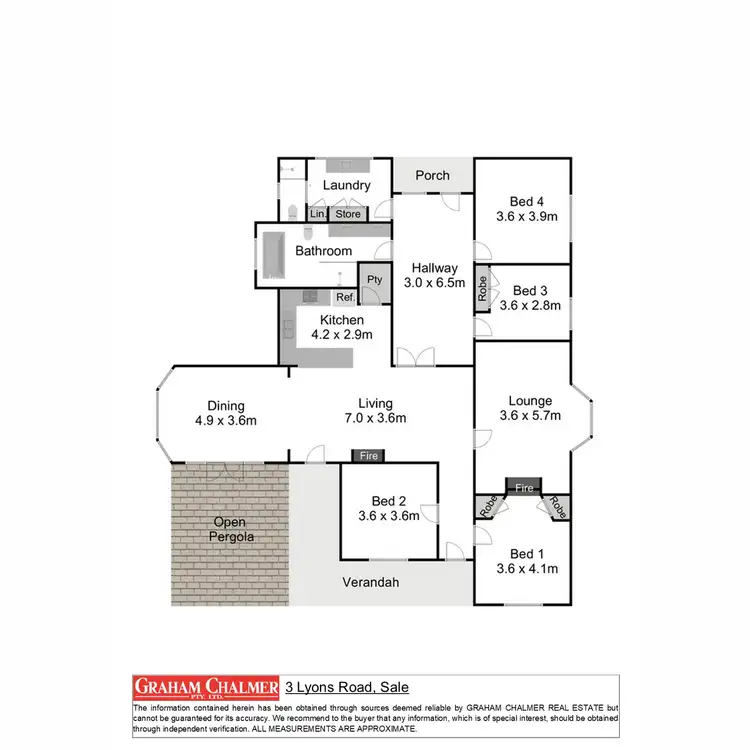 Floorplan of Homely house listing, 3 Lyons Road, Sale VIC 3850