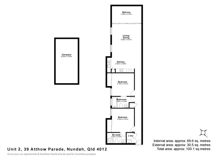 Floorplan of Homely unit listing, 2/39 Atthow Parade, Nundah QLD 4012