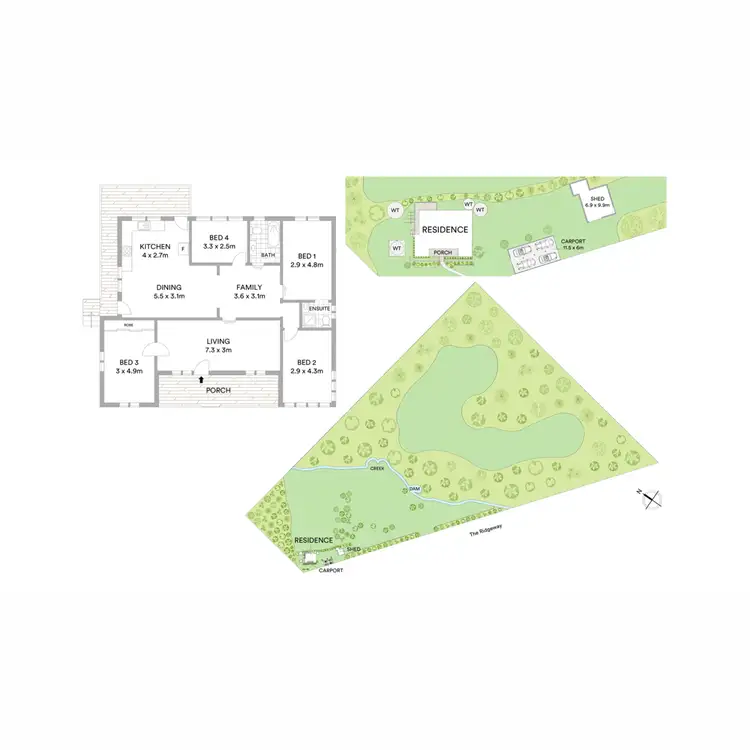 Floorplan of Homely rural property listing, 129 The Ridgeway, Lisarow NSW 2250