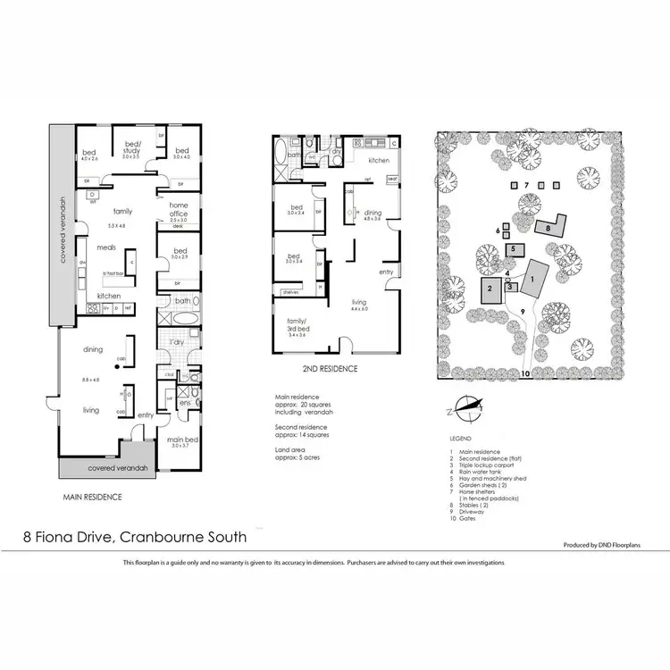 Floorplan of Homely rural property listing, 8 Fiona Drive, Cranbourne South VIC 3977