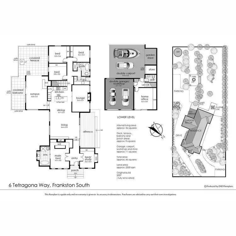 Floorplan of Homely house listing, 6 Tetragona Way, Frankston South VIC 3199