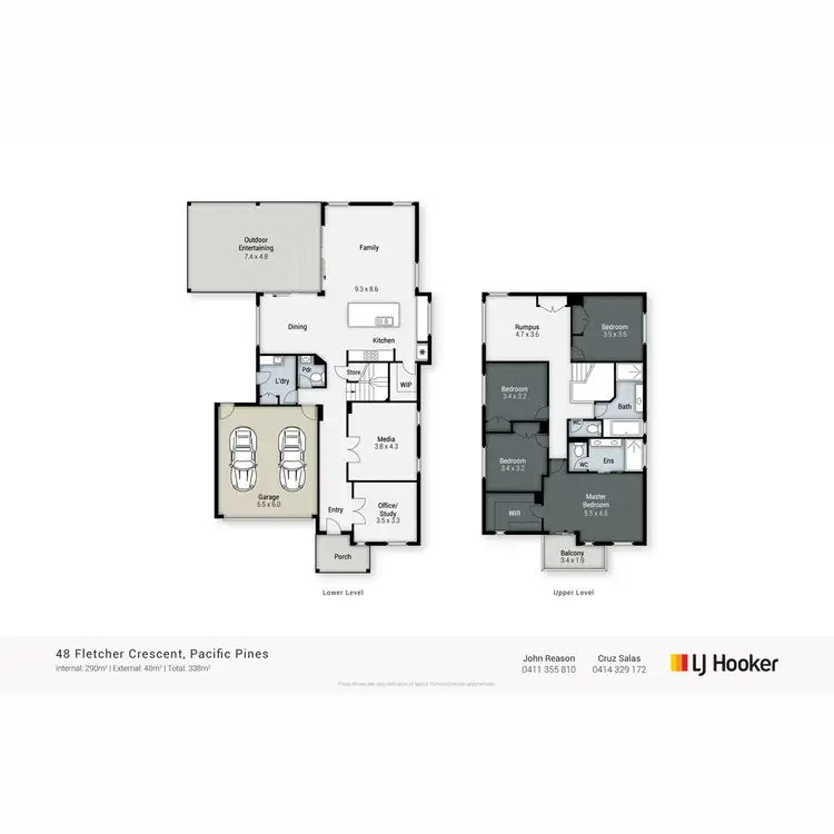 Floorplan of Homely house listing, 48 Fletcher Crescent, Pacific Pines QLD 4211