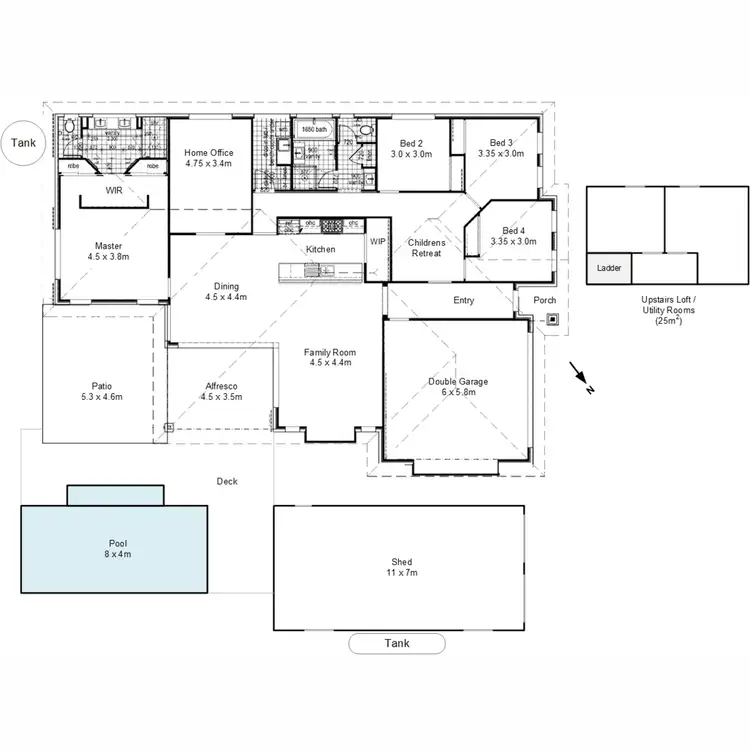 Floorplan of Homely house listing, 65 Waterfront Drive, Karalee QLD 4306