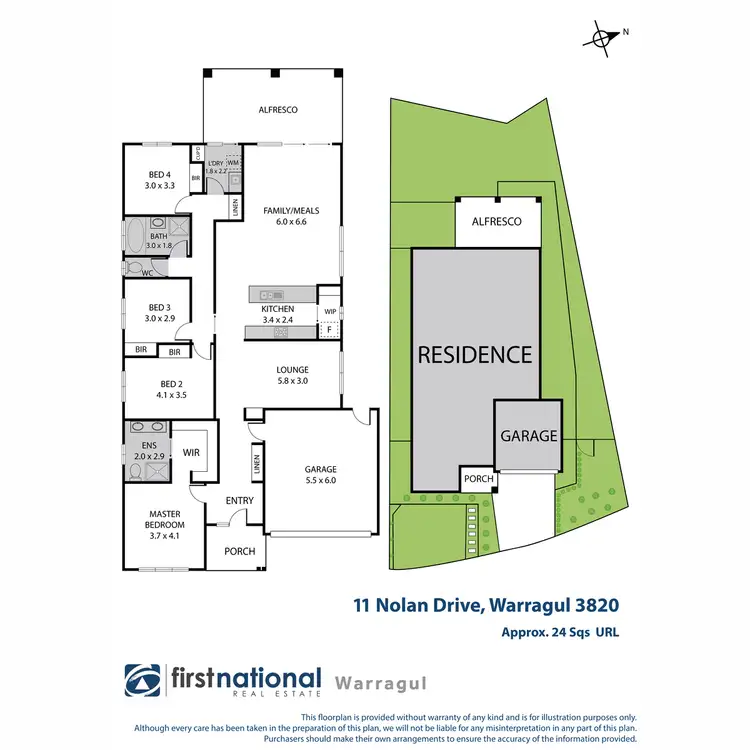 Floorplan of Homely house listing, 11 Nolan Drive, Warragul VIC 3820