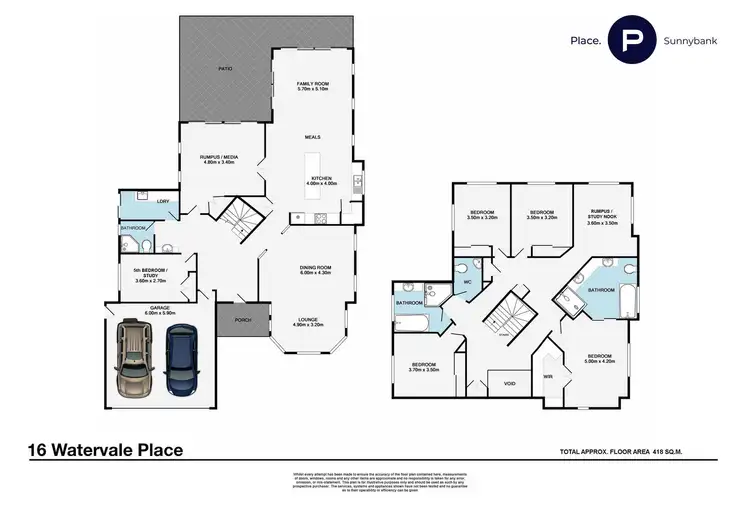 Floorplan of Homely house listing, 16 Watervale Place, Calamvale QLD 4116