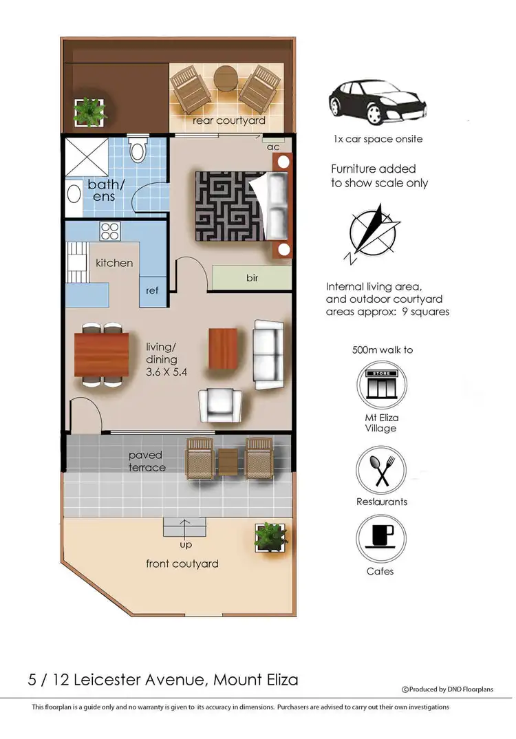 Floorplan of Homely unit listing, 5/12 Leicester Avenue, Mount Eliza VIC 3930