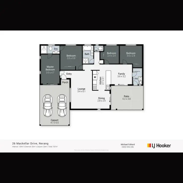 Floorplan of Homely house listing, 26 Mackellar Drive, Nerang QLD 4211