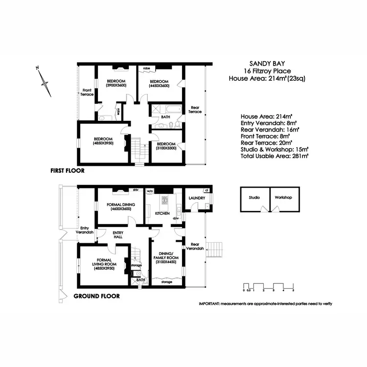 Floorplan of Homely house listing, 16 Fitzroy Place, Sandy Bay TAS 7005