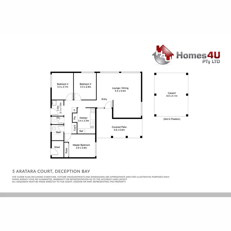 Floorplan of Homely house listing, 5 Aratara Court, Deception Bay QLD 4508