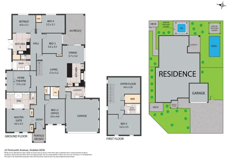 Floorplan of Homely house listing, 22 Forecastle Avenue, Jindalee WA 6036