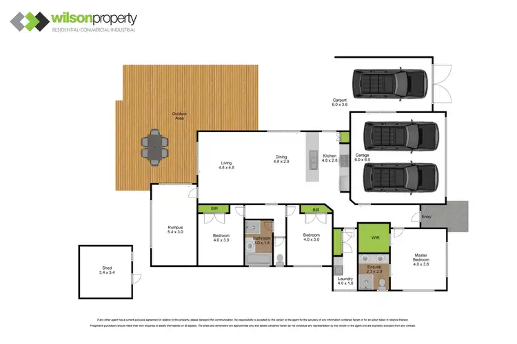 Floorplan of Homely house listing, 3 Westminster Street, Traralgon VIC 3844
