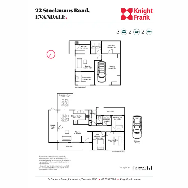 Floorplan of Homely house listing, 22 Stockmans Road, Evandale TAS 7212