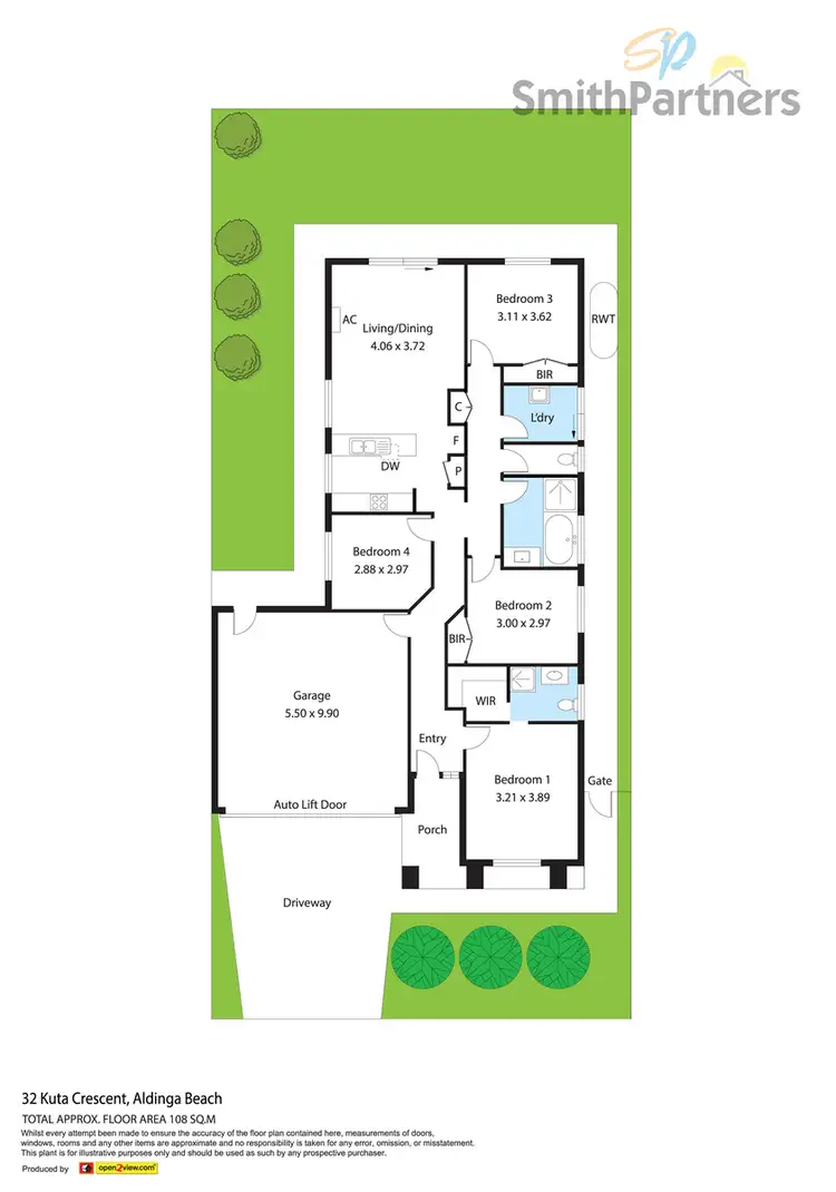 Floorplan of Homely house listing, 32 Kuta Crescent, Aldinga Beach SA 5173