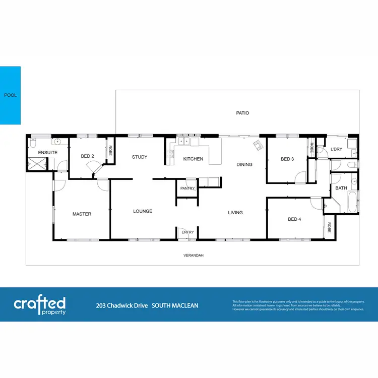 Floorplan of Homely house listing, 203 Chadwick Drive, South Maclean QLD 4280
