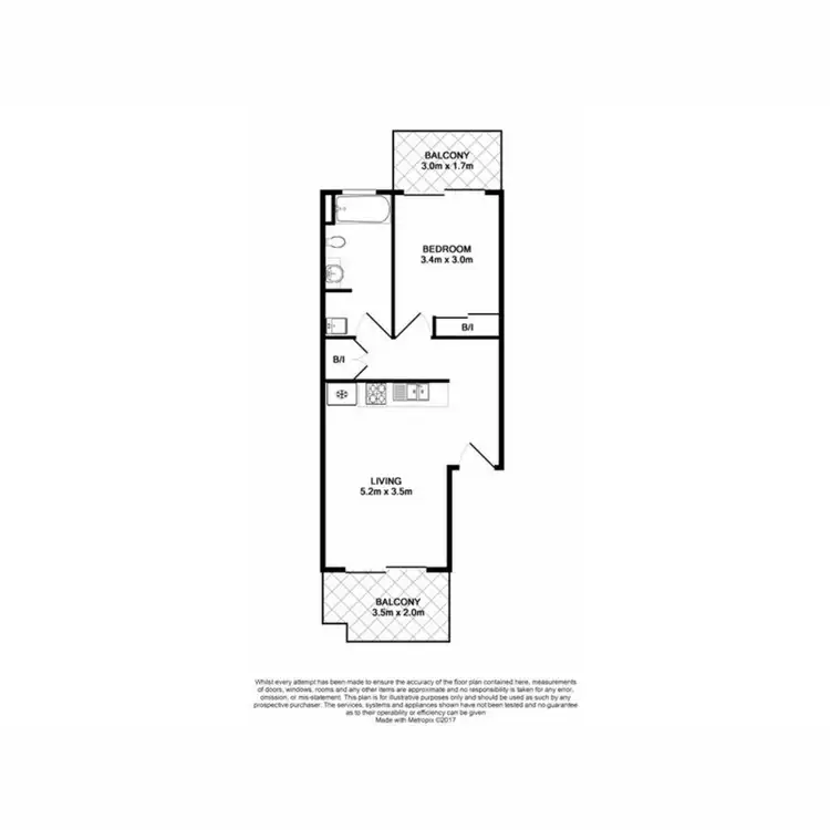 Floorplan of Homely apartment listing, 30/27 Birley Street, Spring Hill QLD 4000