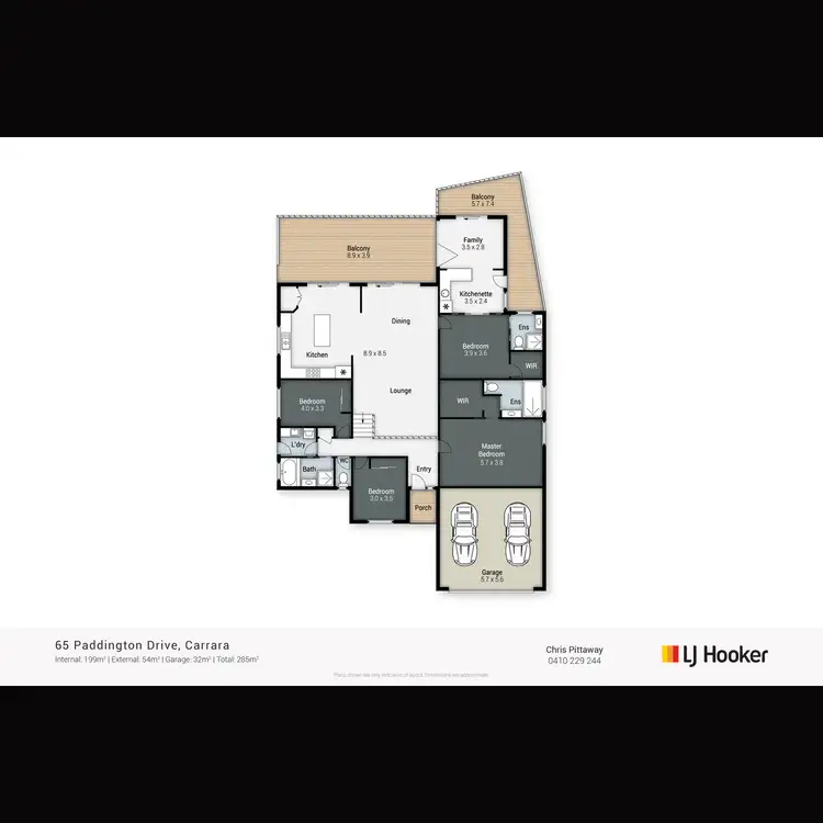Floorplan of Homely house listing, 65 Paddington Drive, Carrara QLD 4211