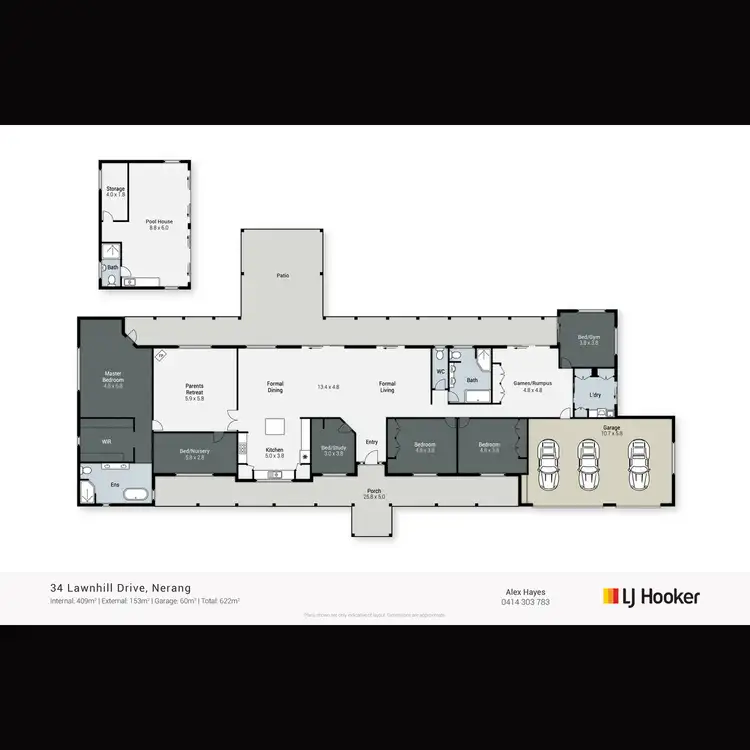 Floorplan of Homely house listing, 34 Lawnhill Drive, Nerang QLD 4211