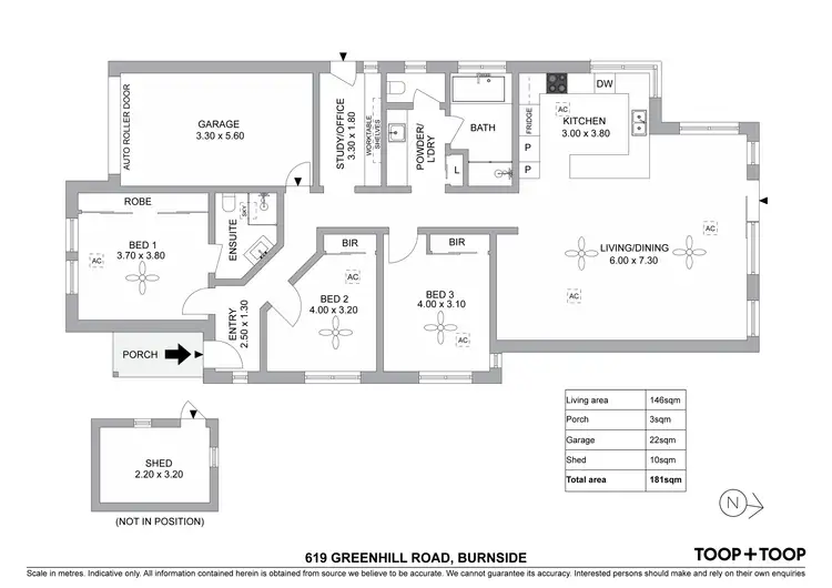 Floorplan of Homely house listing, 619 Greenhill Road, Burnside SA 5066
