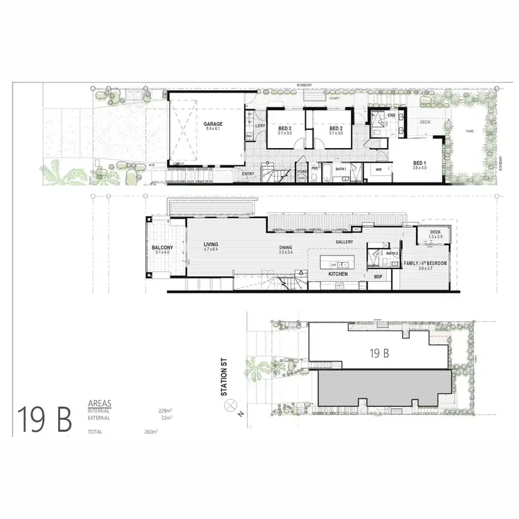 Floorplan of Homely semi-detached listing, 19b Station Street, Tugun QLD 4224