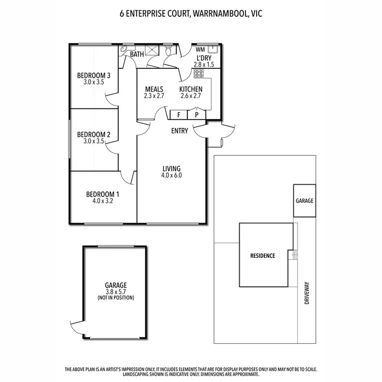 Floorplan of Homely house listing, 6 Enterprise Court, Warrnambool VIC 3280