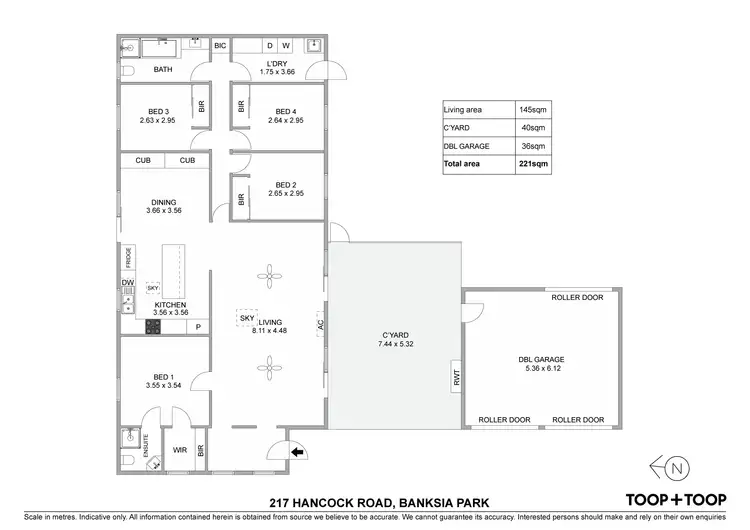 Floorplan of Homely house listing, 217 Hancock Road, Banksia Park SA 5091