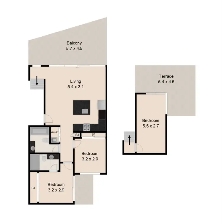 Floorplan of Homely apartment listing, 1/157 Riding Road, Balmoral QLD 4171