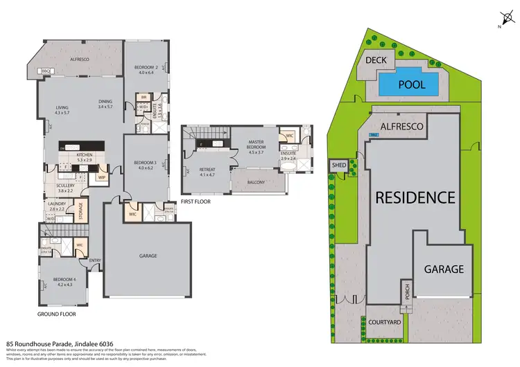 Floorplan of Homely house listing, 85 Roundhouse Parade, Jindalee WA 6036