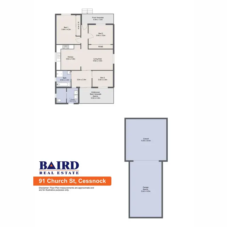 Floorplan of Homely house listing, 91 Church Street, Cessnock NSW 2325