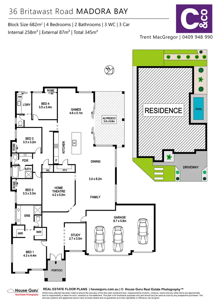 Floorplan of Homely house listing, 36 Britawast Road, Madora Bay WA 6210