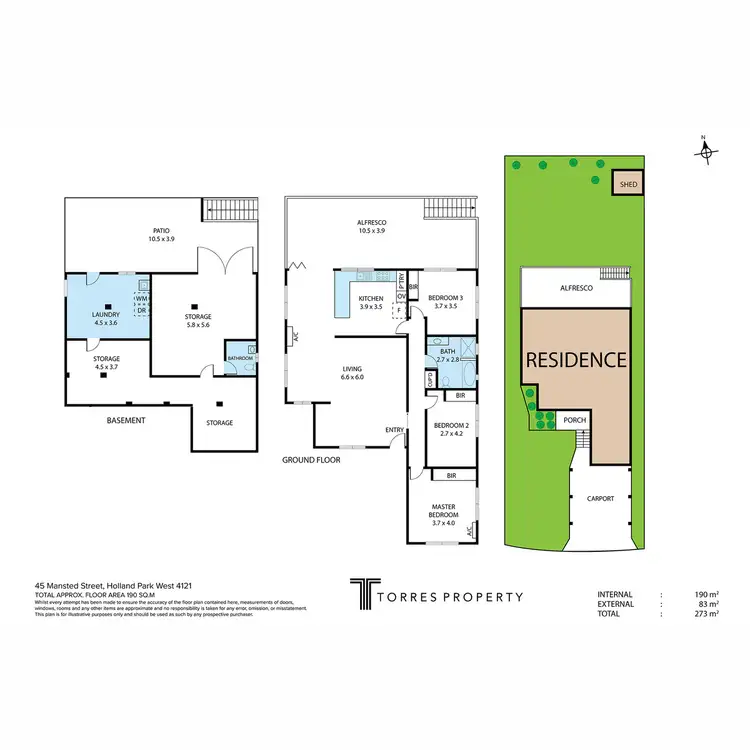 Floorplan of Homely house listing, 45 Mansted Street, Holland Park West QLD 4121