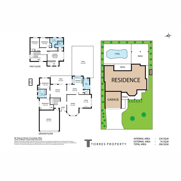 Floorplan of Homely house listing, 18 Talaroo Street, Carindale QLD 4152