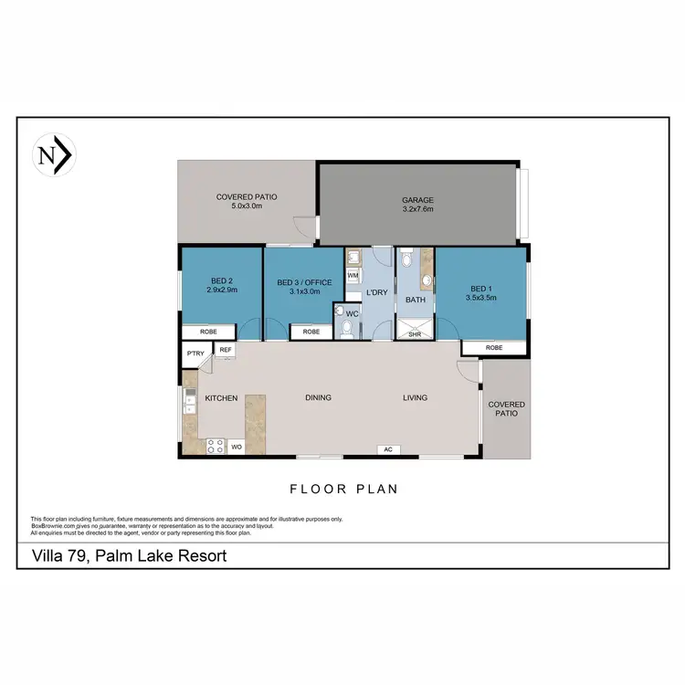 Floorplan of Homely villa listing, 79/97-161 Hogg Street, Cranley QLD 4350