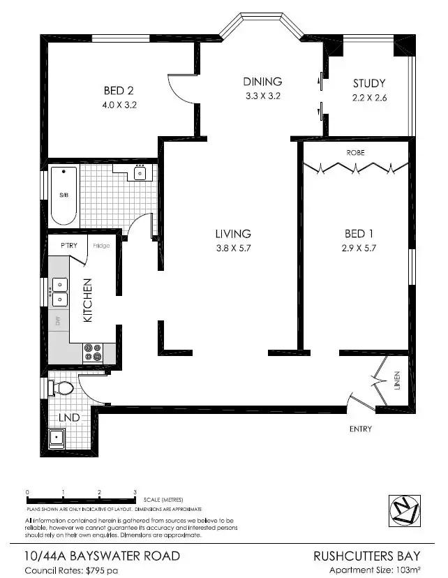 Floorplan of Homely apartment listing, 10/44A Bayswater Road, Potts Point NSW 2011