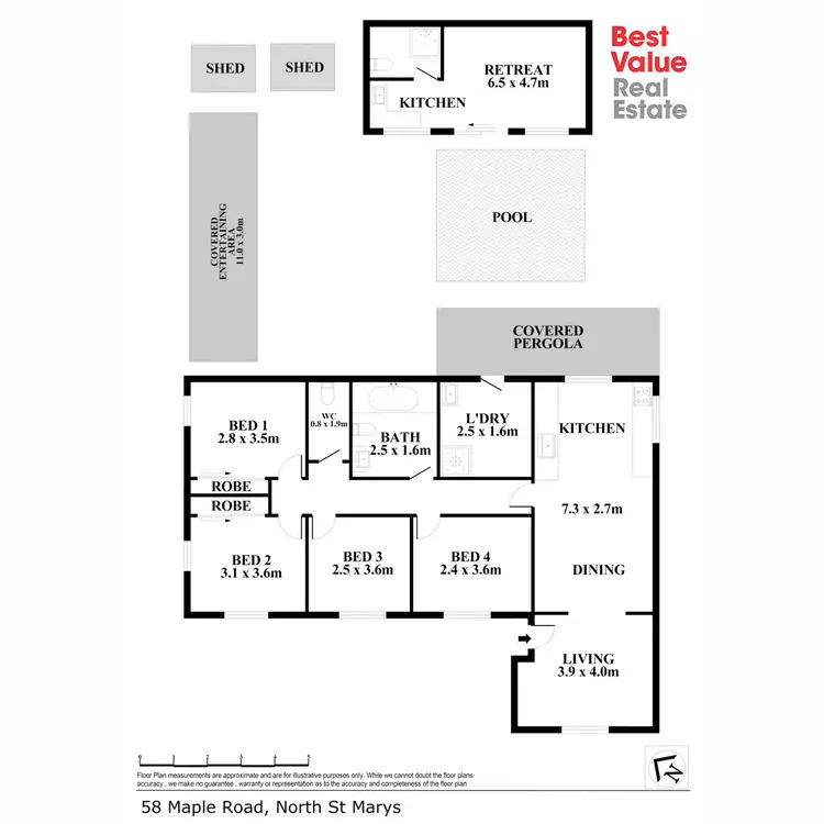 Floorplan of Homely house listing, 58 Maple Road, North St Marys NSW 2760