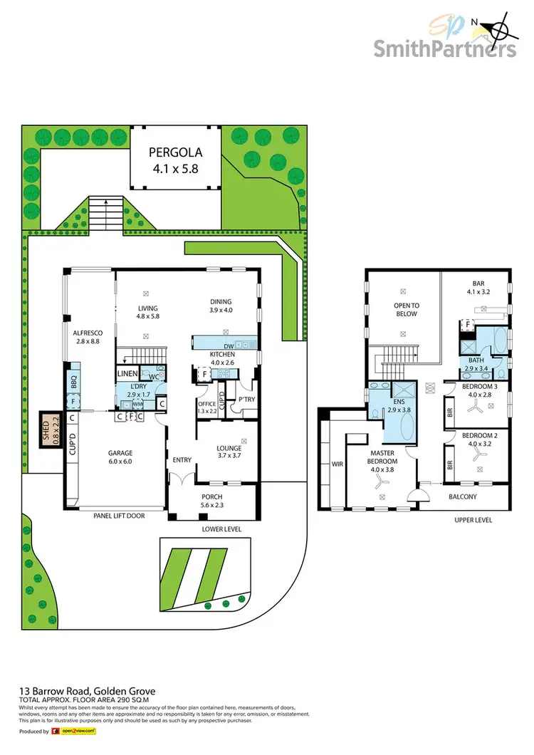 Floorplan of Homely house listing, 13 Barrow Road, Golden Grove SA 5125